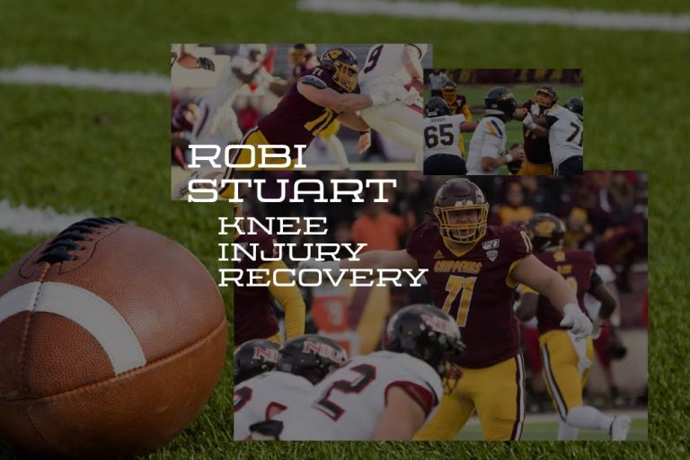 FOOTBALL LINEBACKER KNEE RECOVERY | ROBI STUART