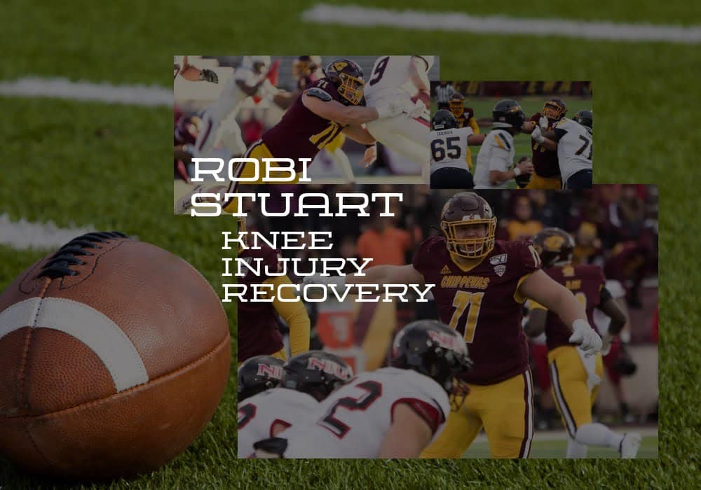 FOOTBALL LINEBACKER KNEE RECOVERY | ROBI STUART