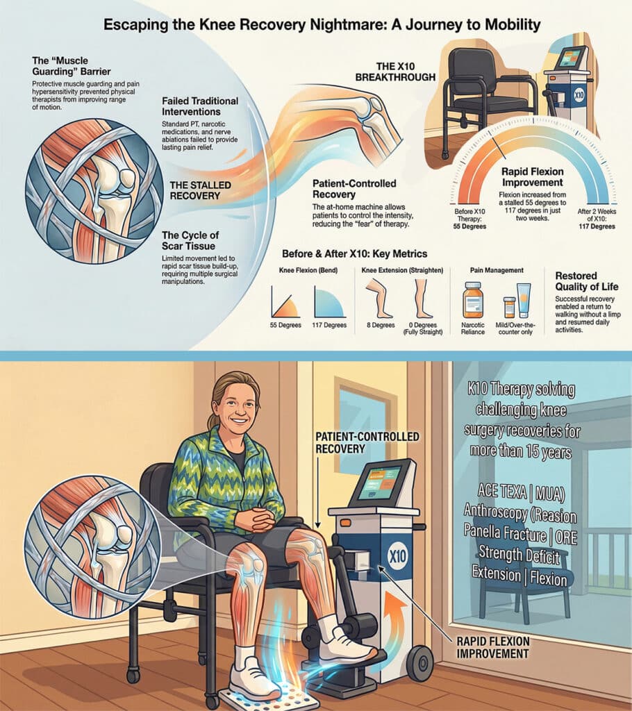 X10-INFOGRAPHIC CATHY-BANOVAC SOLVING KNEE IMMOBILITY AFTER SURGERY X10-INFOGRAPHIC CATHY-BANOVAC SOLVING KNEE IMMOBILITY AFTER SURGERY